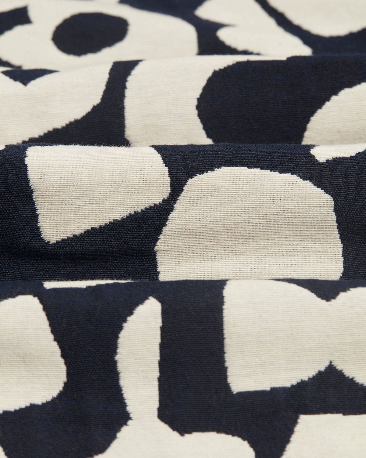 Kurt - Navy And Ecru Spin Jacquard Trousers