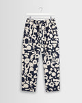 Kurt - Navy And Ecru Spin Jacquard Trousers