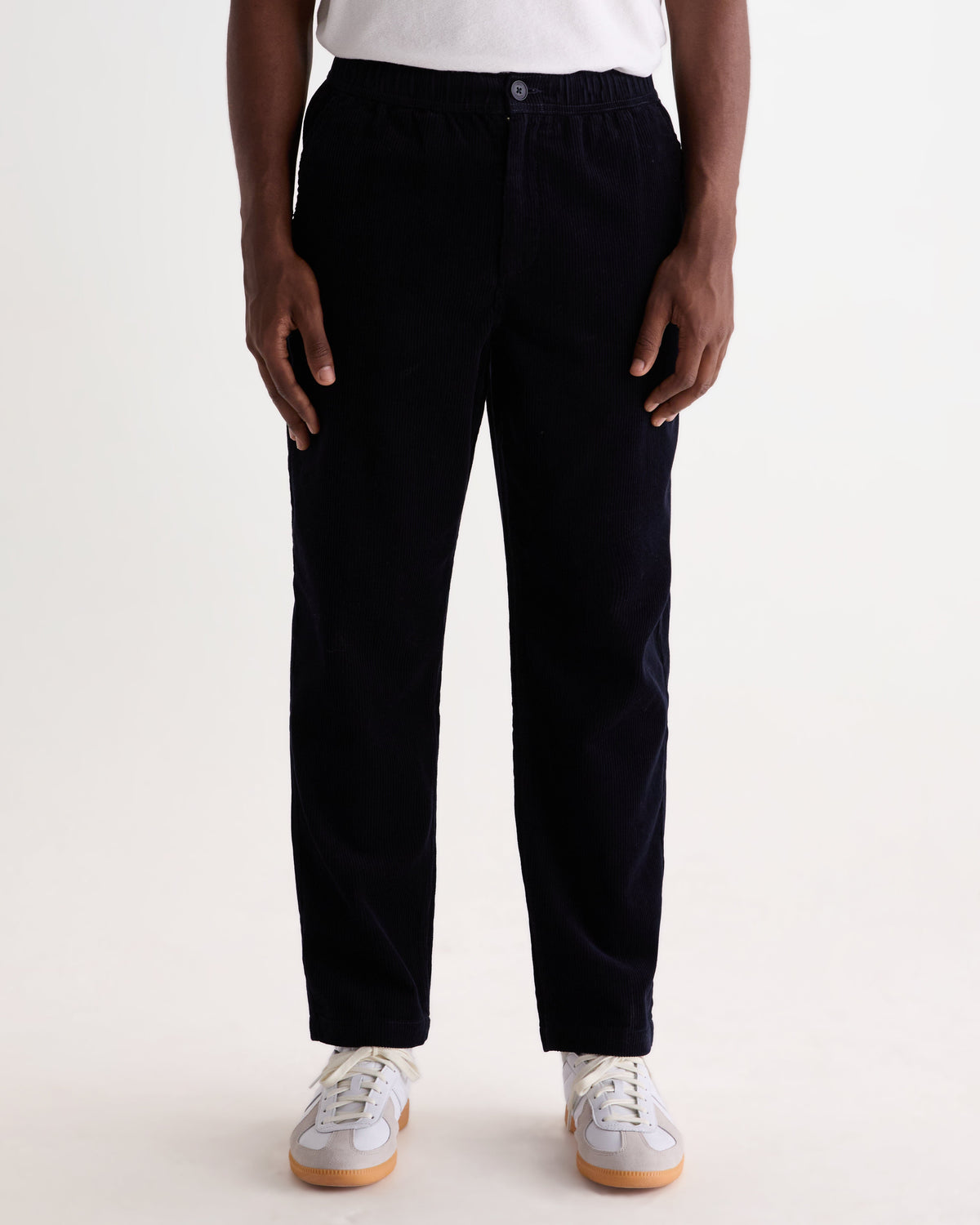 Kurt - Navy Cotton Corduroy Trouser