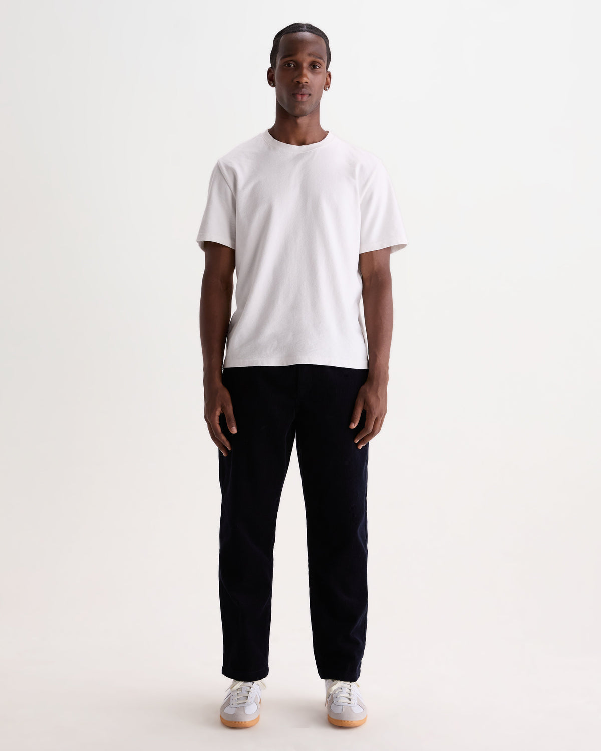 Kurt - Navy Cotton Corduroy Trouser