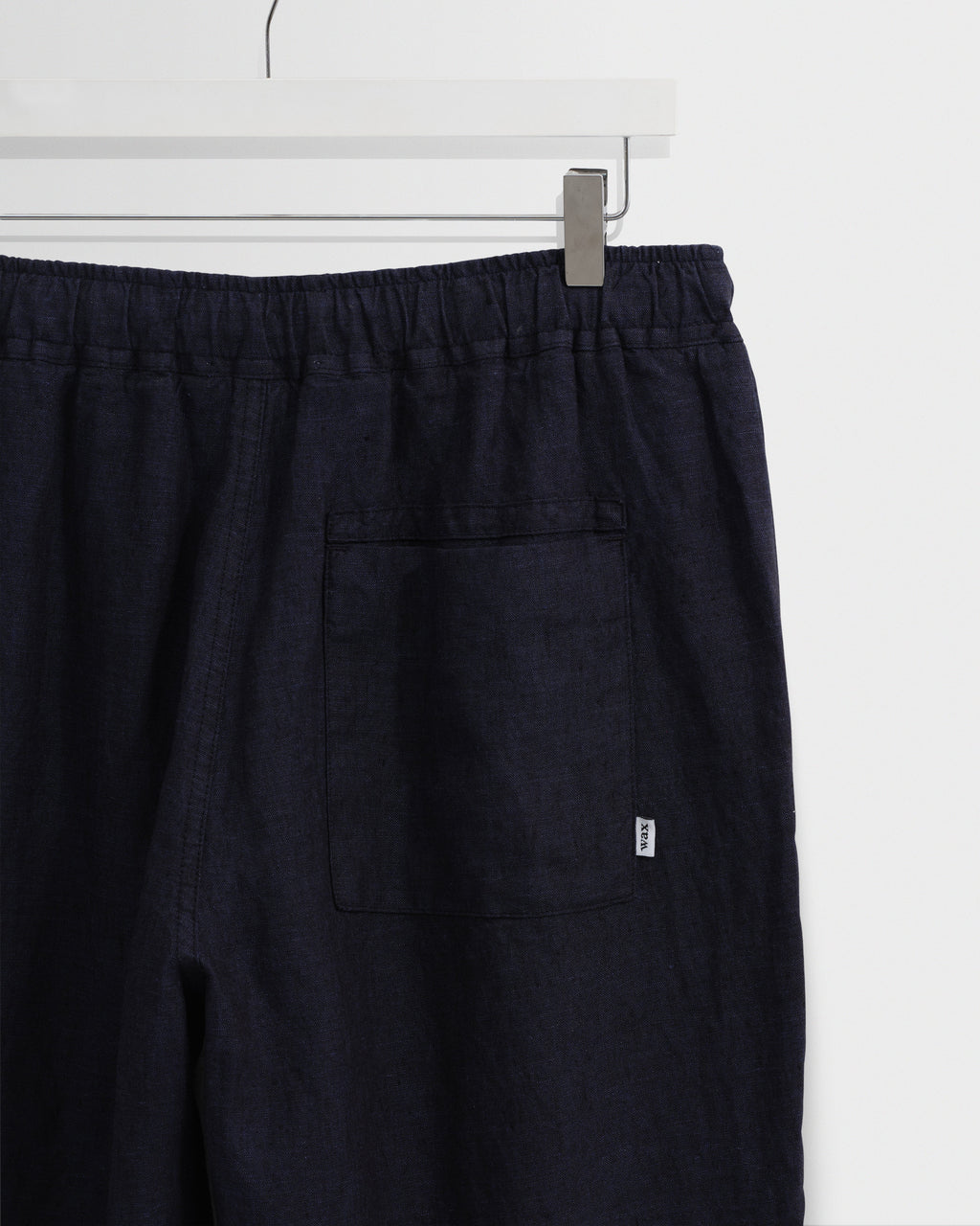 Kurt - Navy Washed Linen Relaxed Fit Trousers