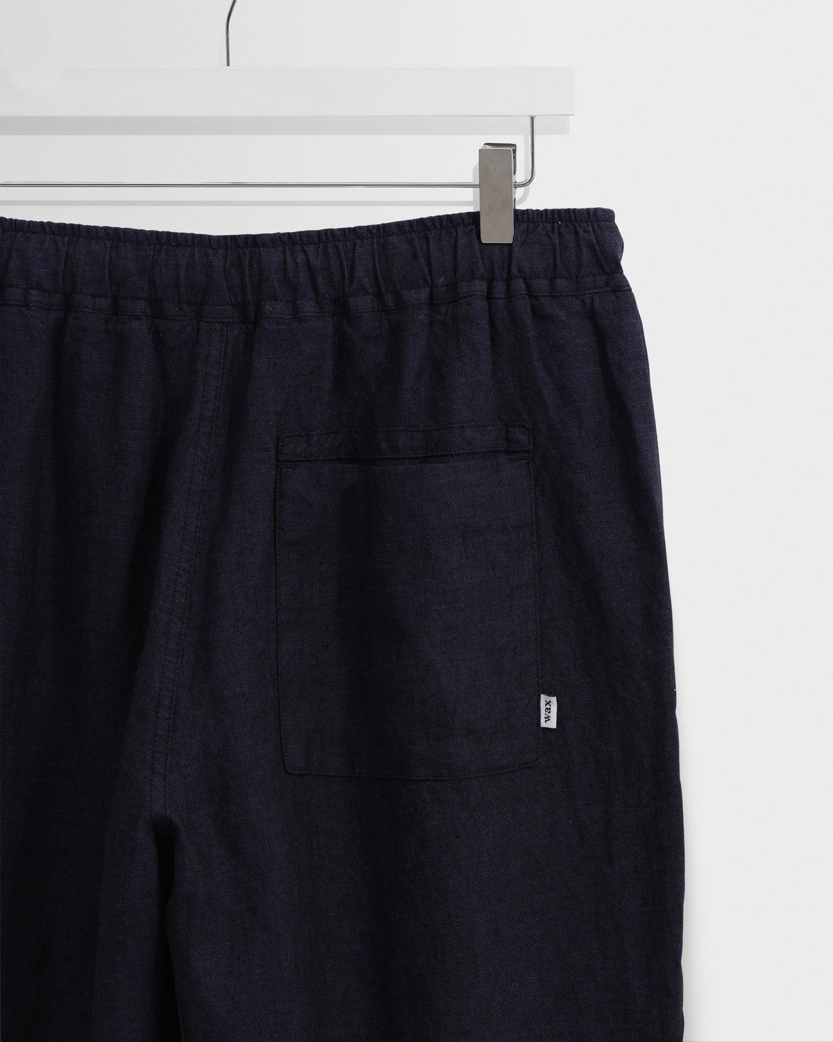 Kurt - Navy Washed Linen Relaxed Fit Trousers