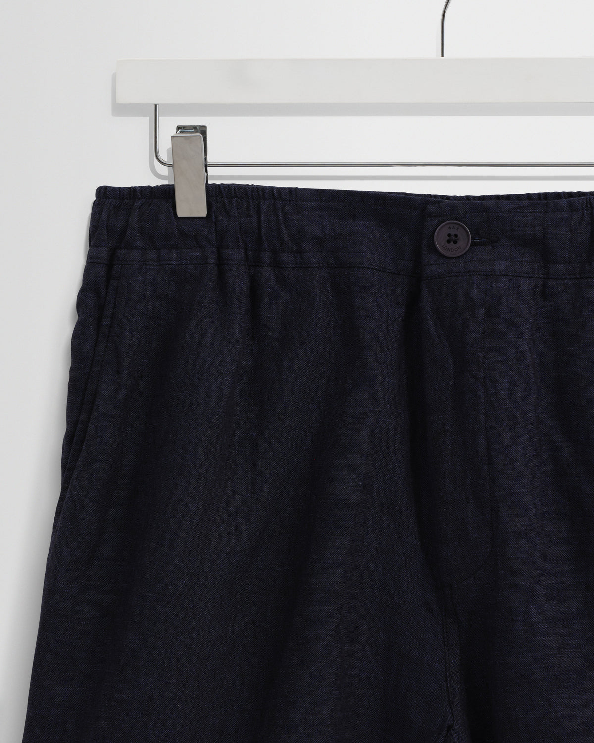 Kurt - Navy Washed Linen Shorts