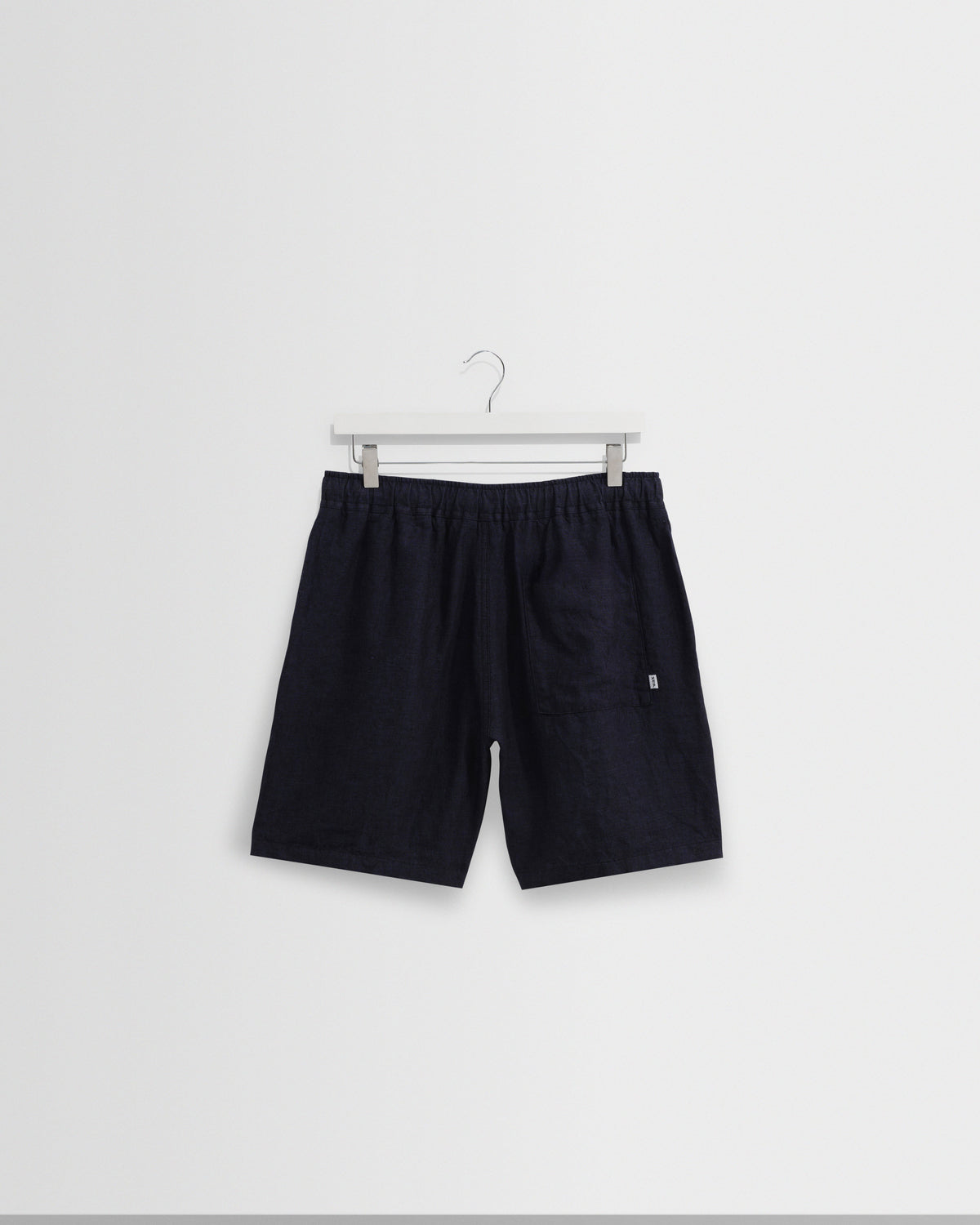 Kurt - Navy Washed Linen Shorts