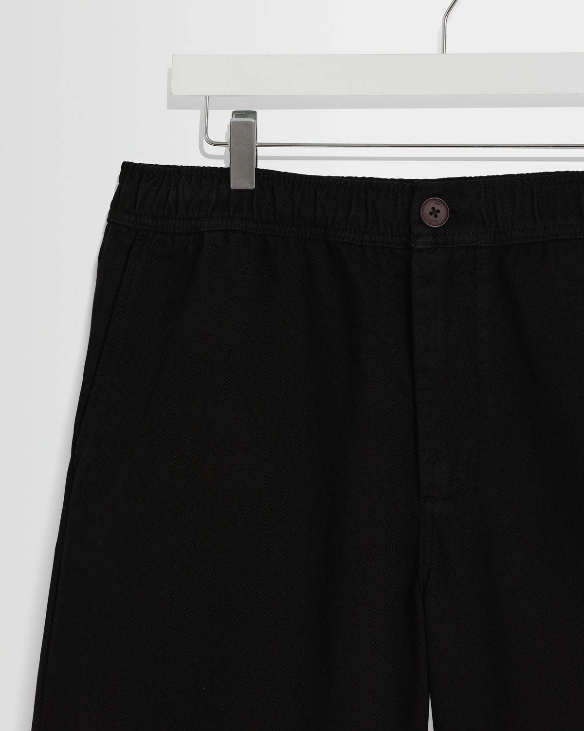 Kyle - Black Organic Cotton Twill Shorts