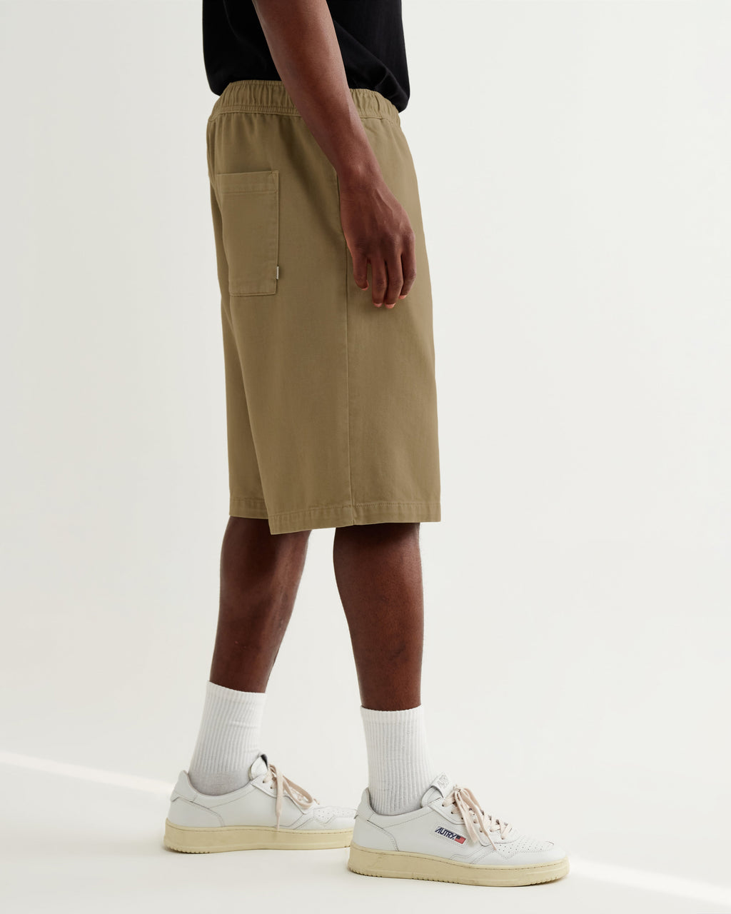 Kyle - Light Khaki Organic Cotton Twill Shorts
