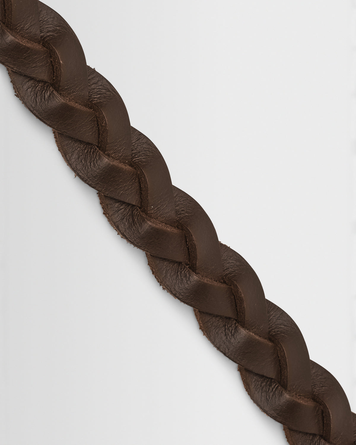 Lambeth - Brown Plaited Leather Belt