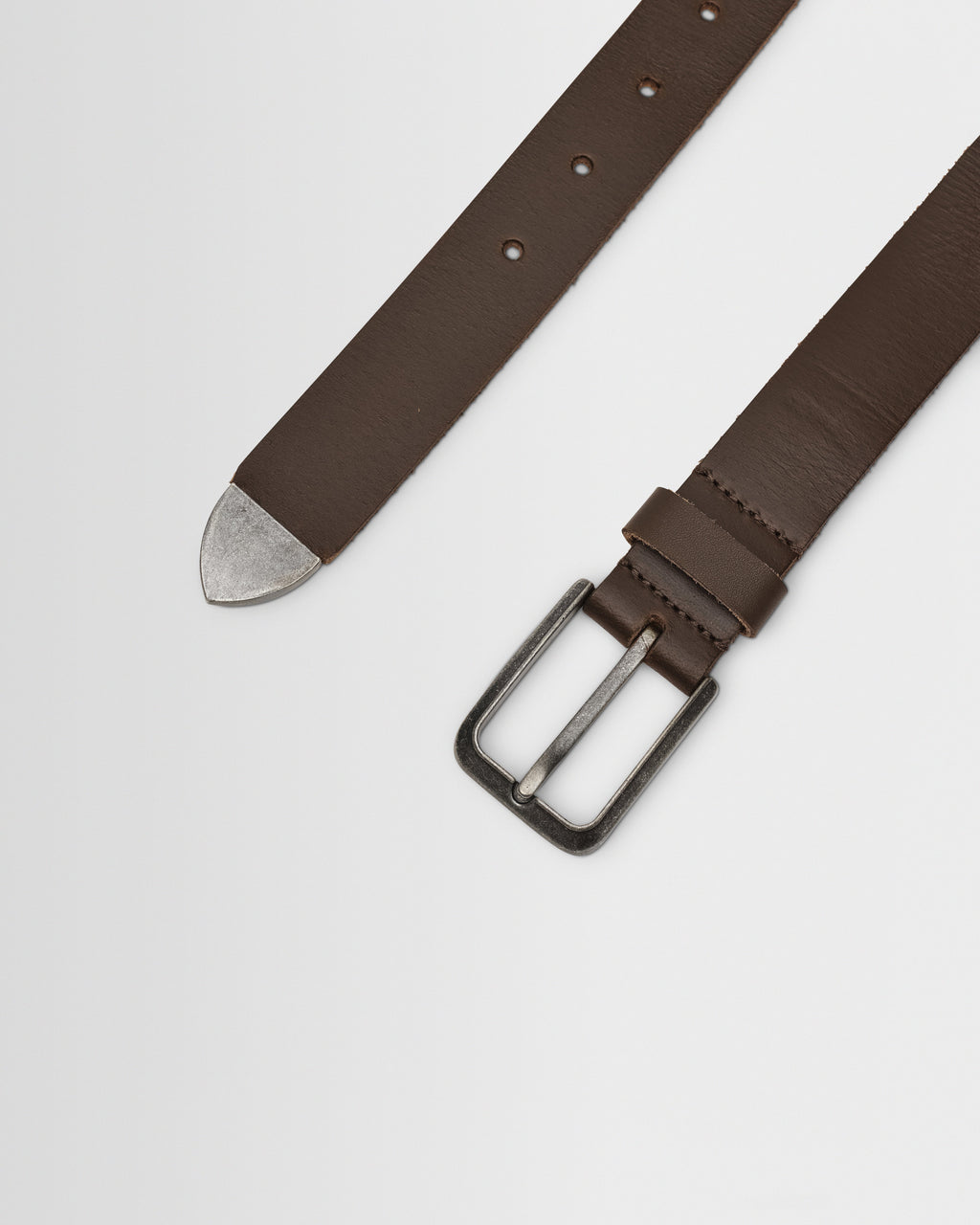 Lambeth - Brown Plaited Leather Belt