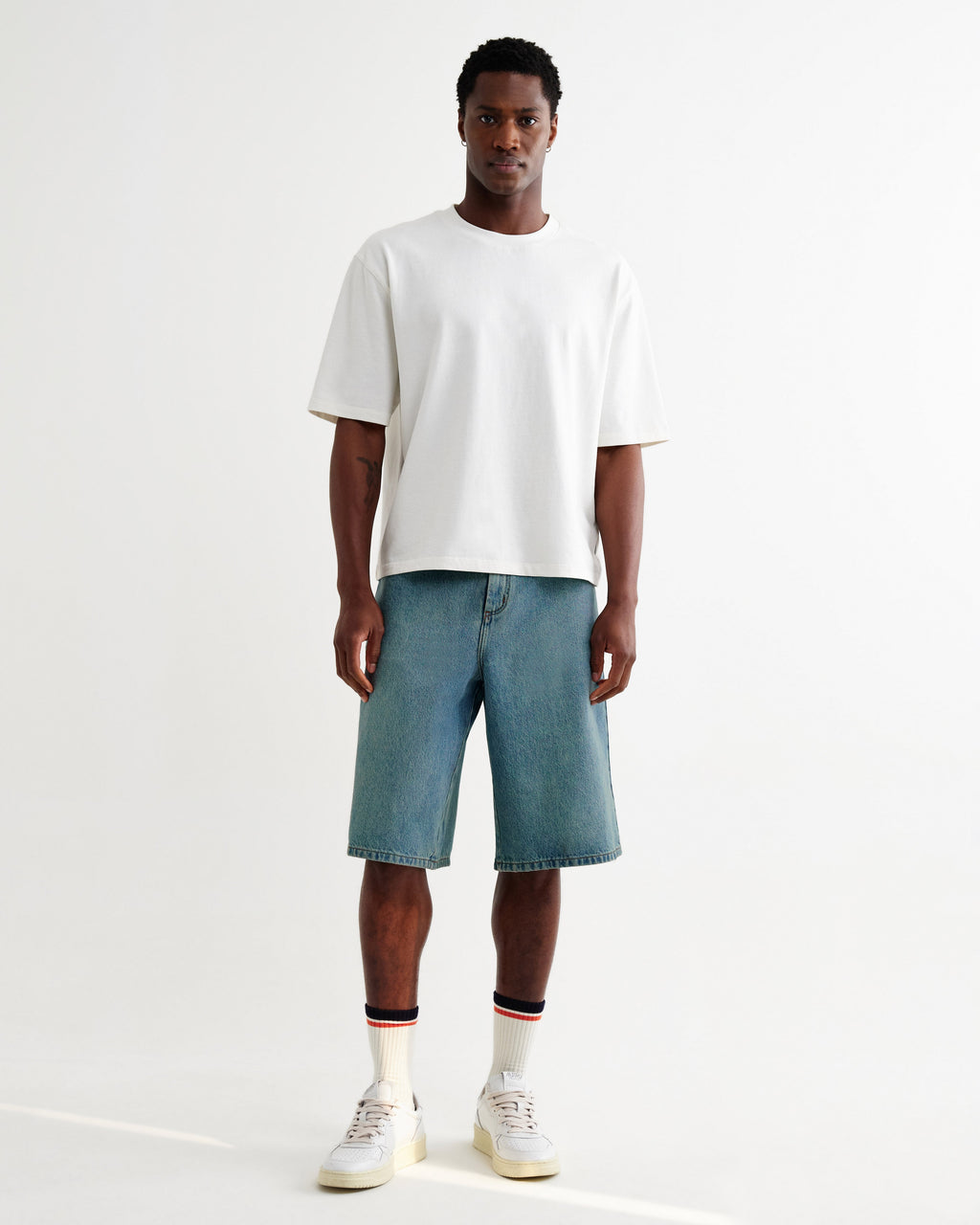 Luca - Vintage Blue Organic Cotton Denim Shorts