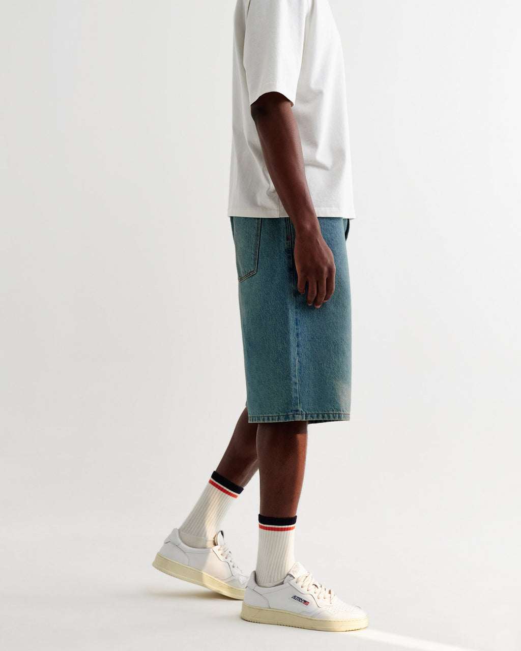 Luca - Vintage Blue Organic Cotton Denim Shorts