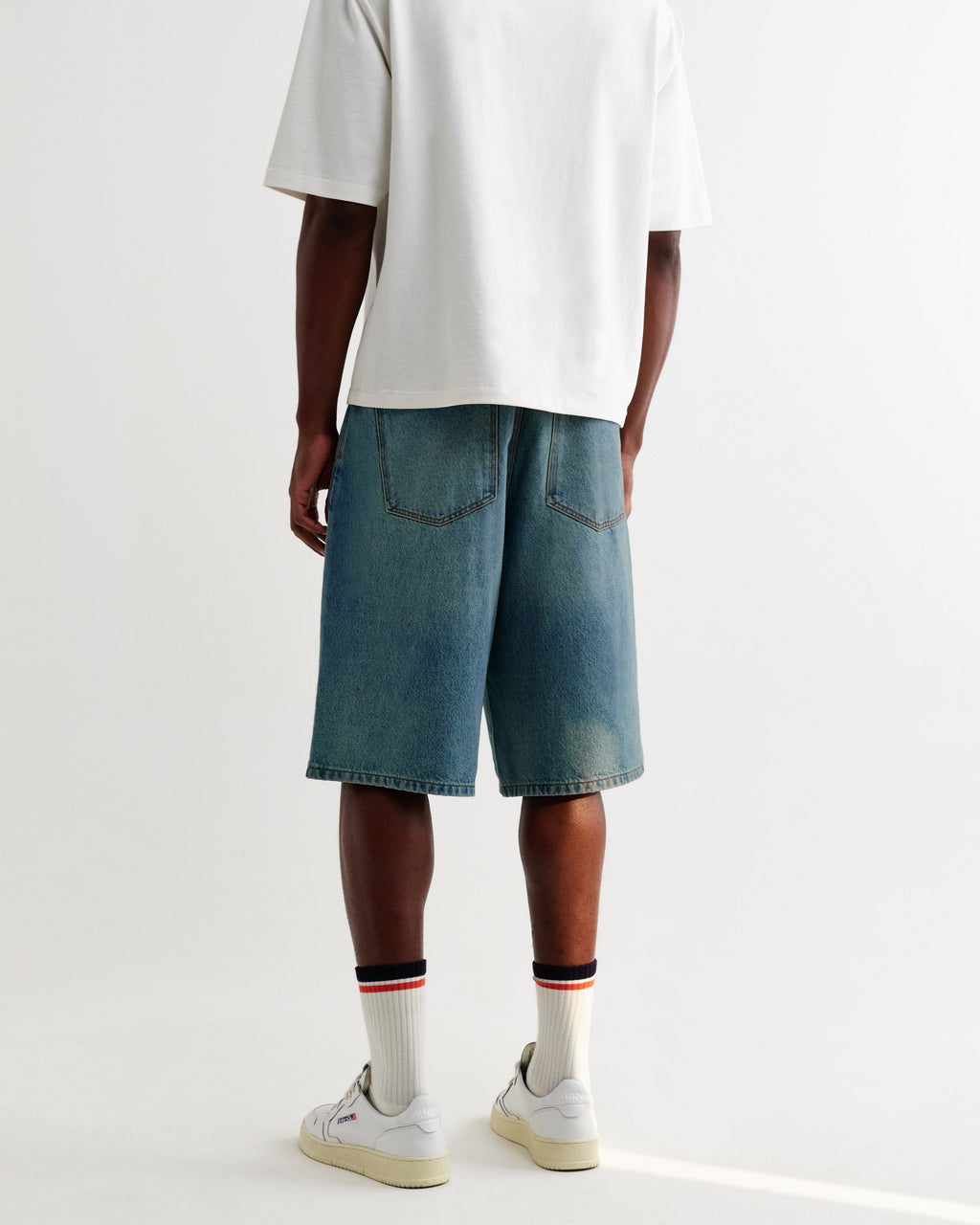Luca - Vintage Blue Organic Cotton Denim Shorts