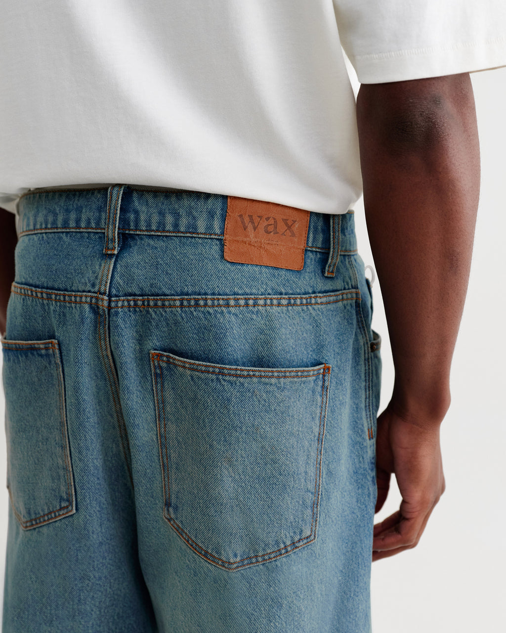 Luca - Vintage Blue Organic Cotton Denim Shorts