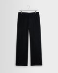Malham - Black Italian Flannel Stripe Trouser