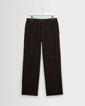 Malham - Brown Italian Flannel Stripe Trouser
