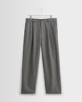Malham - Charcoal Grey Pinstripe Wool Trousers