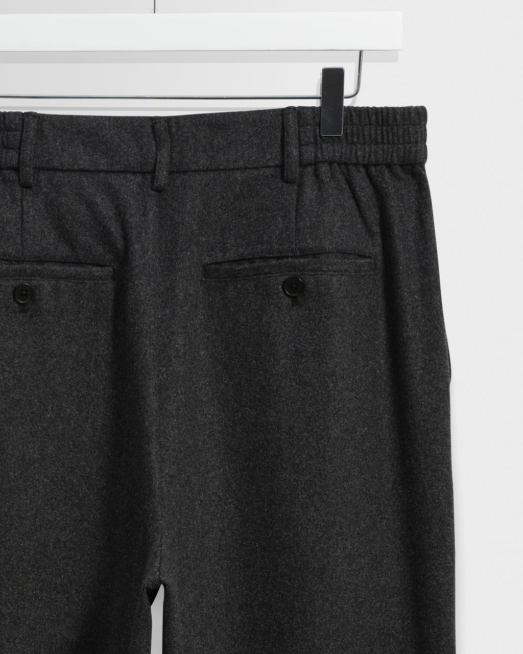 Malham - Dark Grey Wool Blend Trouser