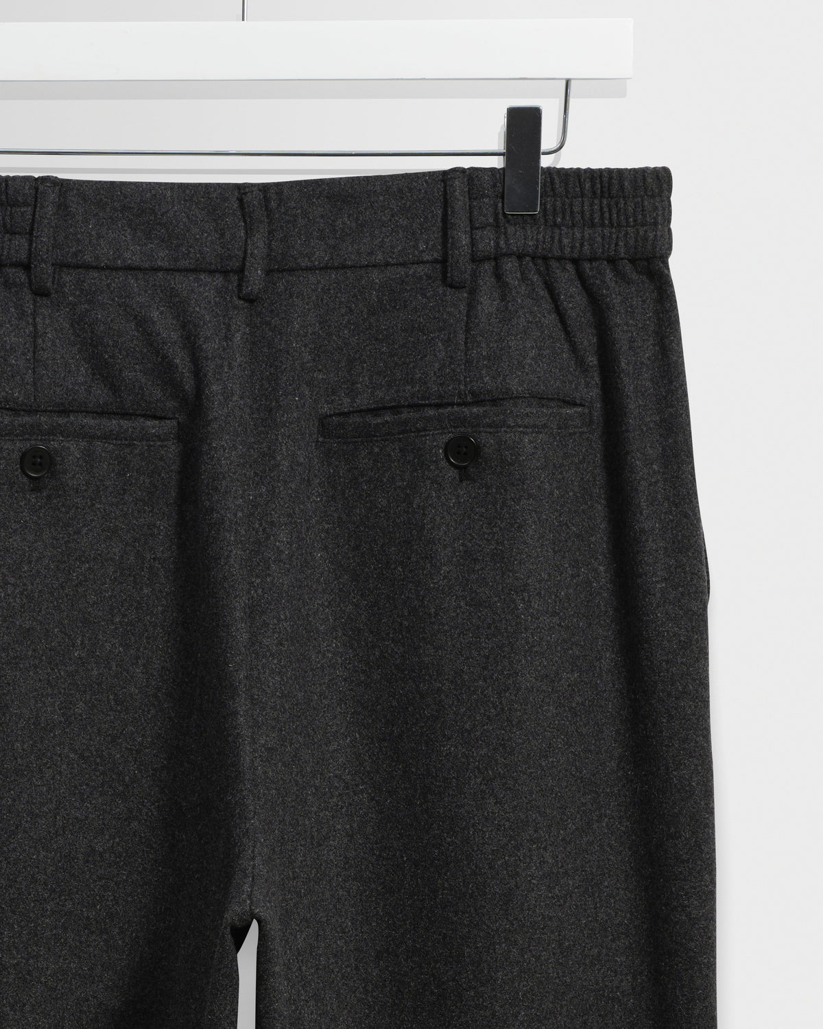 Malham - Dark Grey Wool Blend Trouser