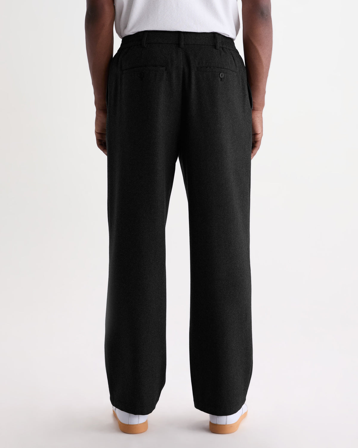 Malham - Dark Grey Wool Blend Trouser
