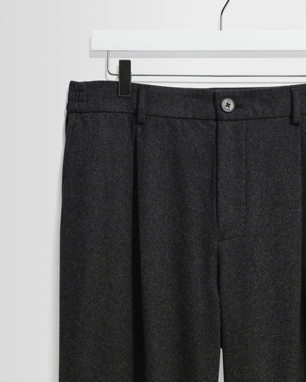 Malham - Dark Grey Wool Blend Trouser