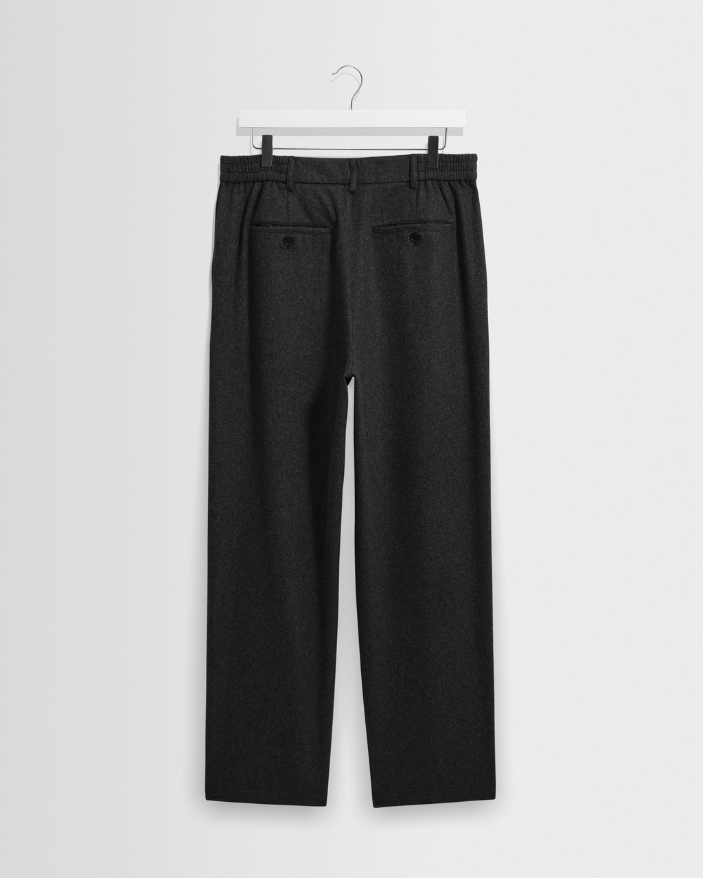 Malham - Dark Grey Wool Blend Trouser