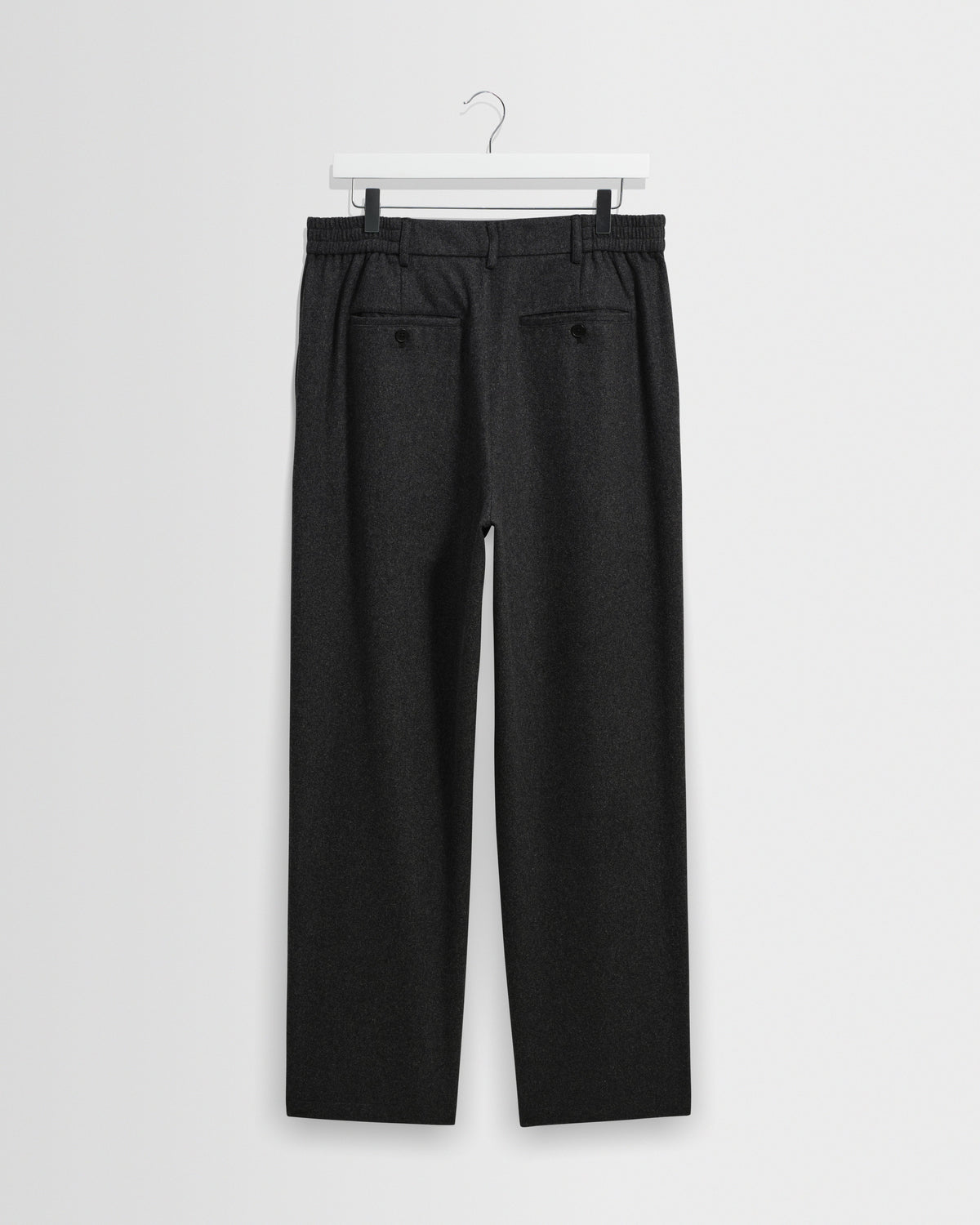 Malham - Dark Grey Wool Blend Trouser