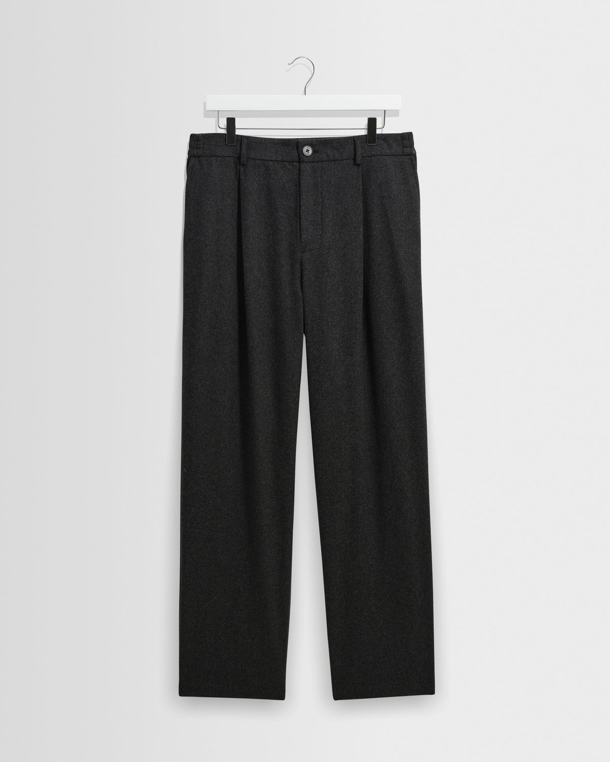 Malham - Dark Grey Wool Blend Trouser