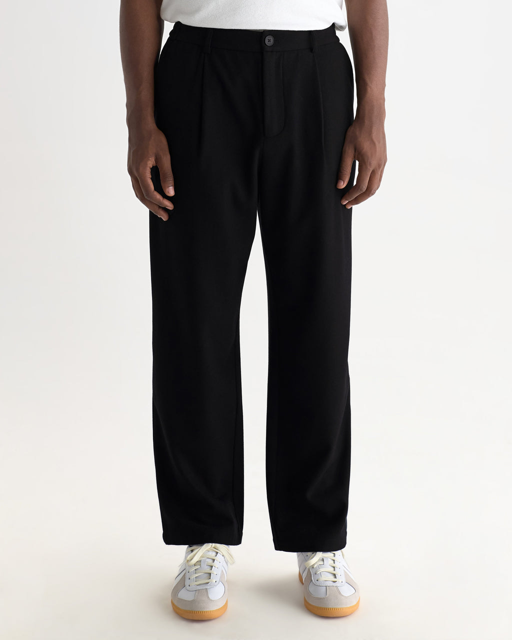Malham - Navy Wool Blend Trouser