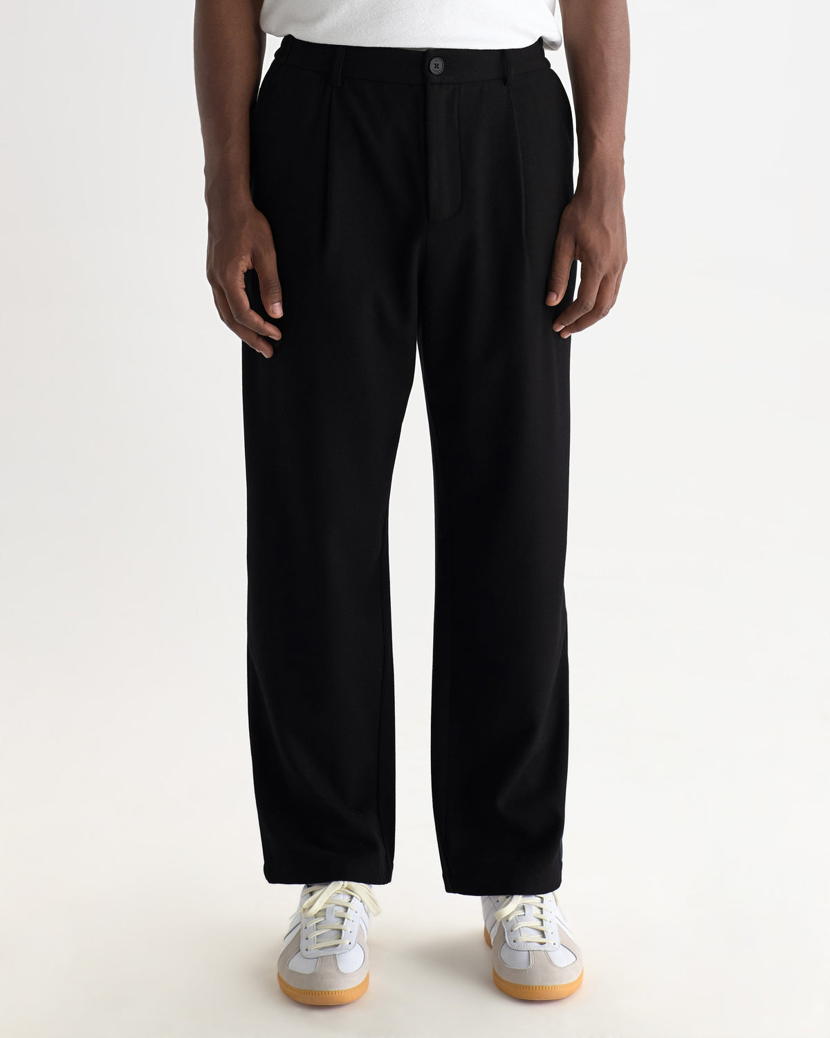 Malham - Navy Wool Blend Trouser