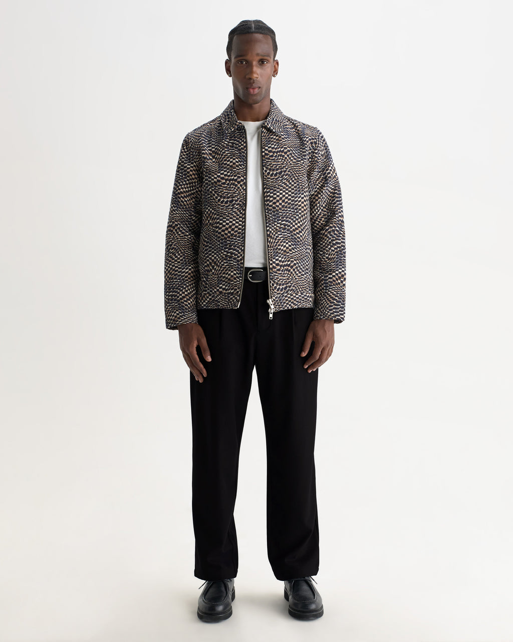 Malham - Navy Wool Blend Trouser