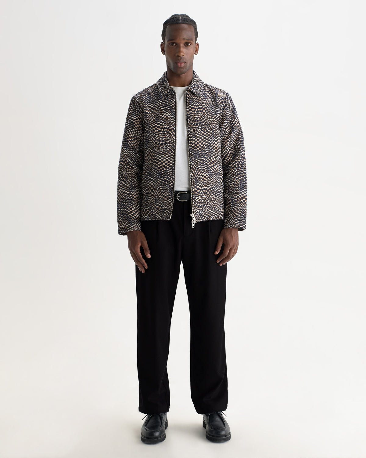 Malham - Navy Wool Blend Trouser