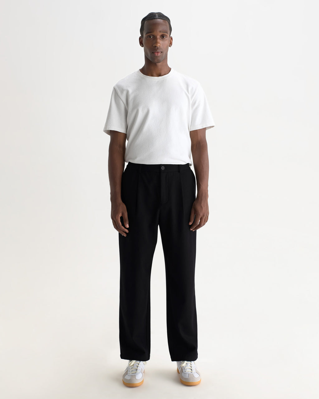 Malham - Navy Wool Blend Trouser