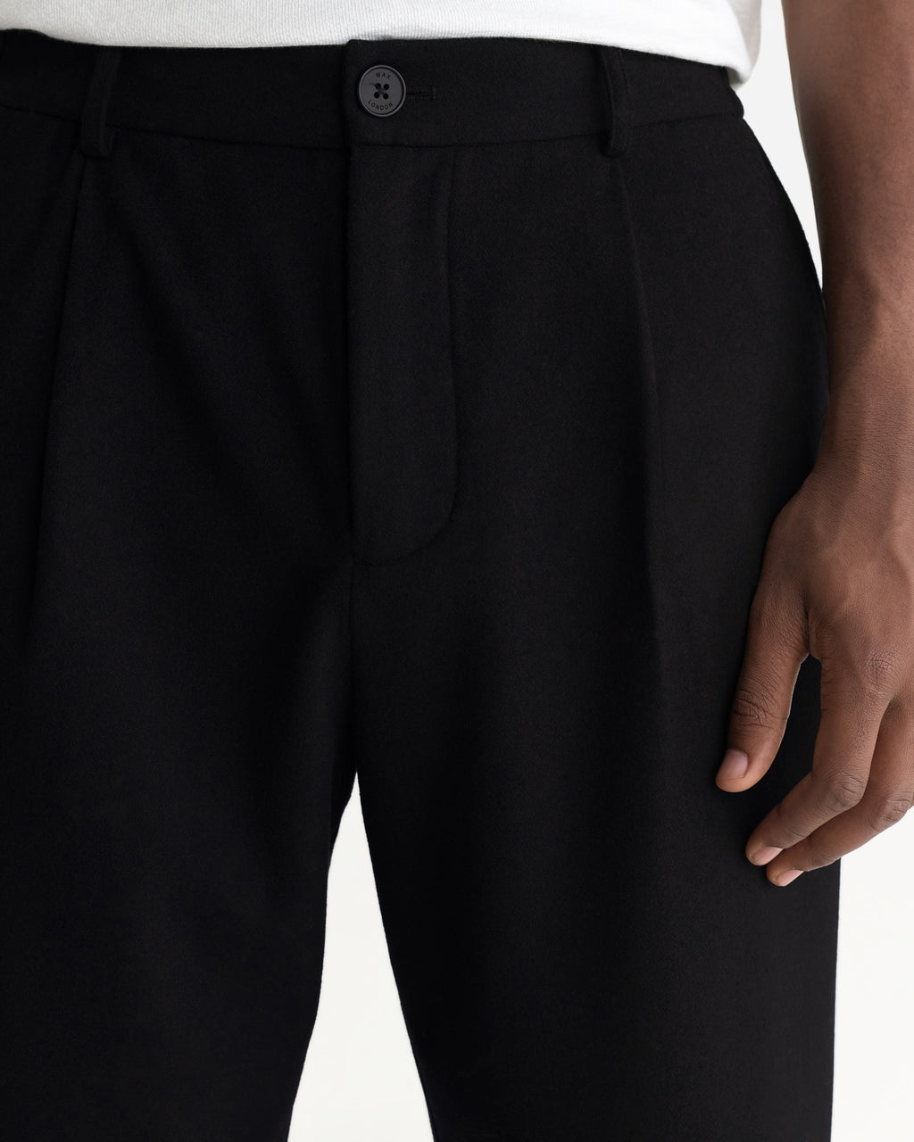 Malham - Navy Wool Blend Trouser