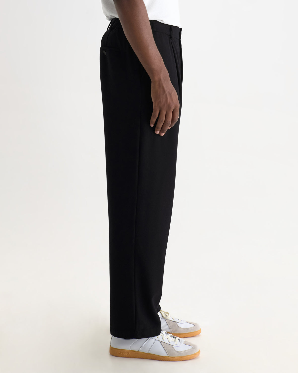 Malham - Navy Wool Blend Trouser