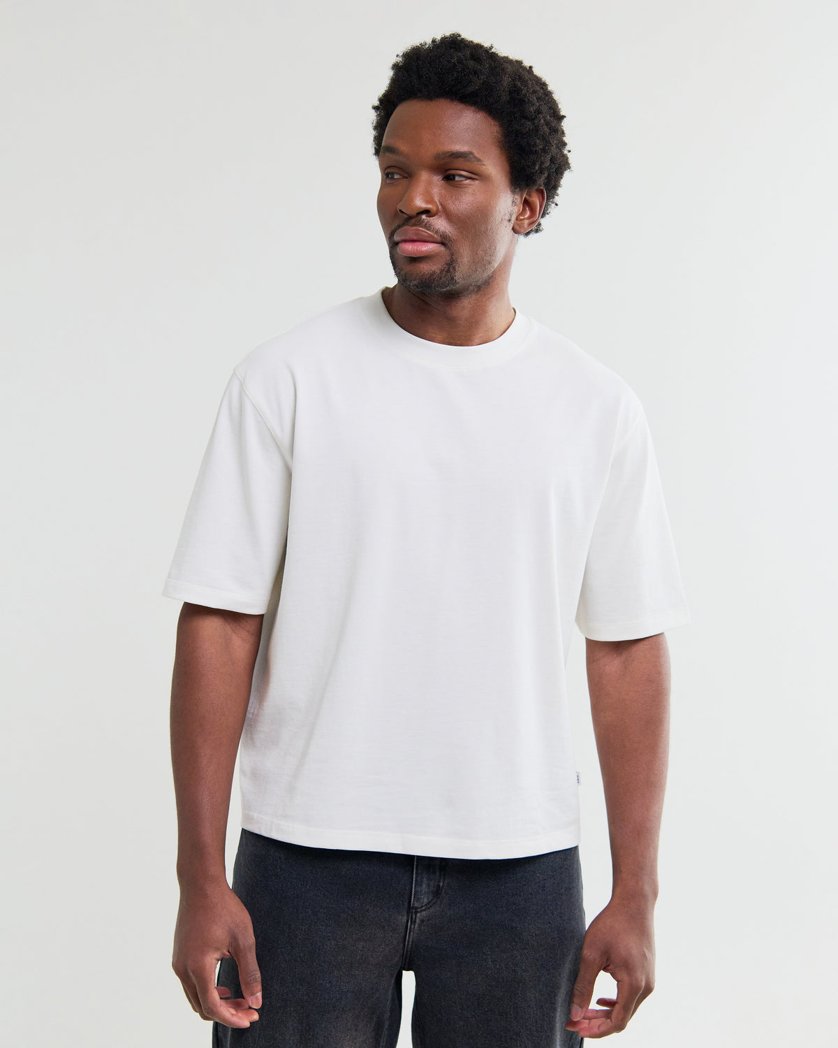 Mark - Off White Compact Cotton T-Shirt