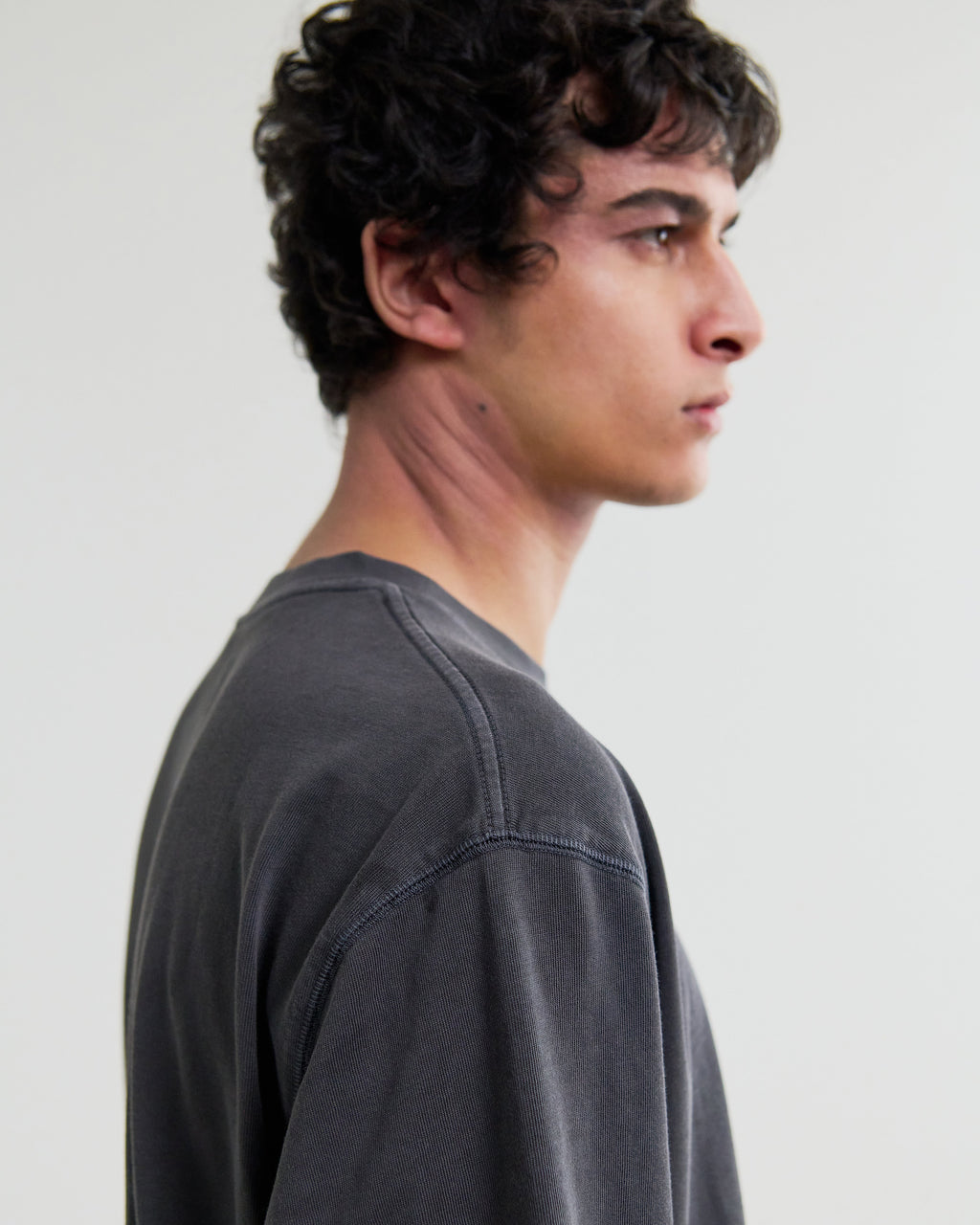 Mark - Washed Black Compact Cotton T-Shirt