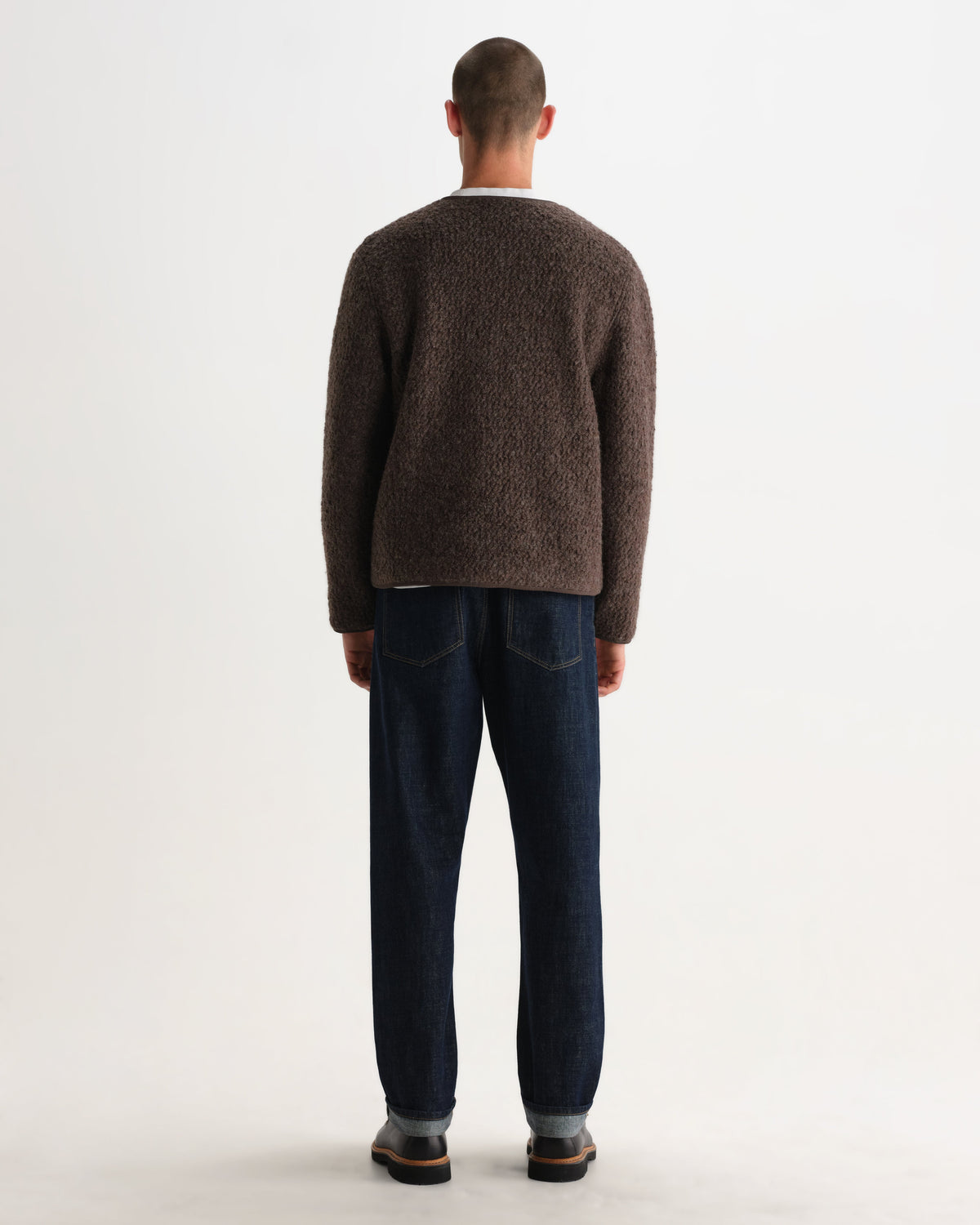Marty - Dusty Brown Boucle Wool Jacket