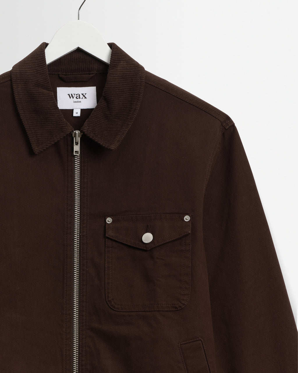 Mason - Dark Brown Peached Canvas Work Jacket