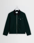 Mason - Dark Green Peached Canvas Work Jacket