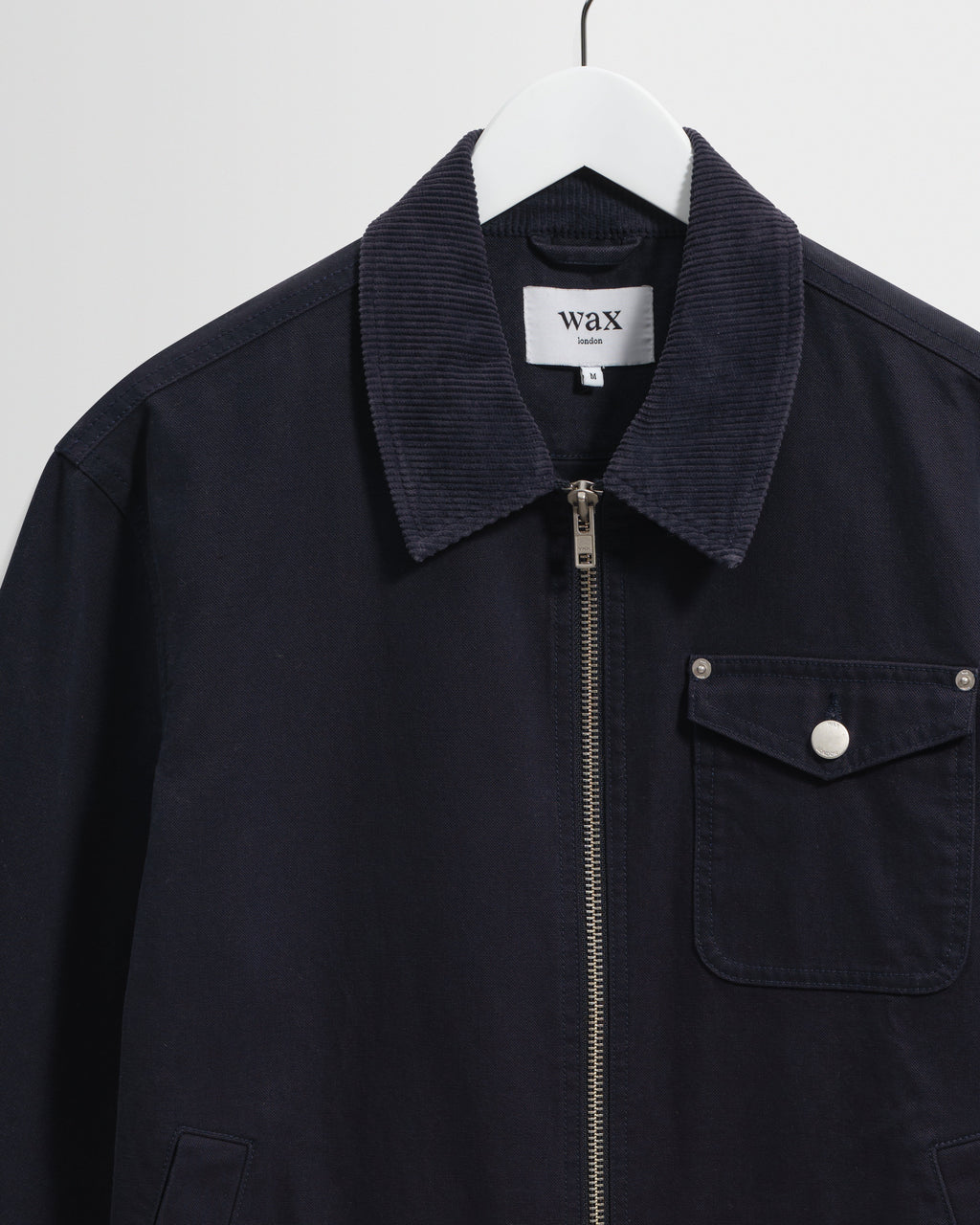 Mason - Navy Peached Canvas Work Jacket
