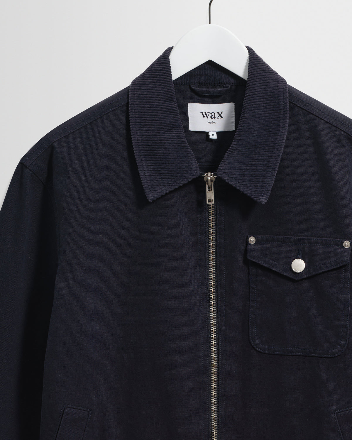 Mason - Navy Peached Canvas Work Jacket