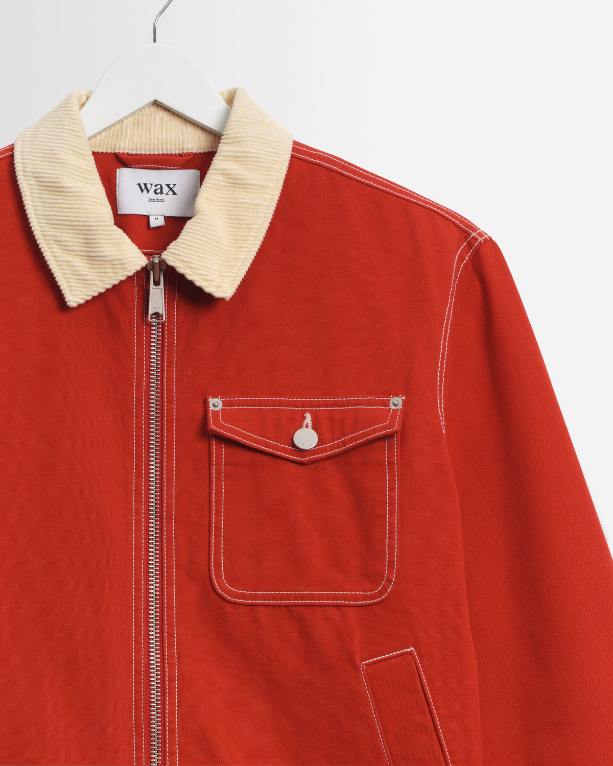 Mason - Red Peached Canvas Work Jacket