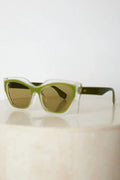 Frankie Olive Sunglasses | Women's Coloured Frame Sunglasses