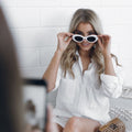 Lake Como White Sunglasses | Women's White Frame Sunglasses