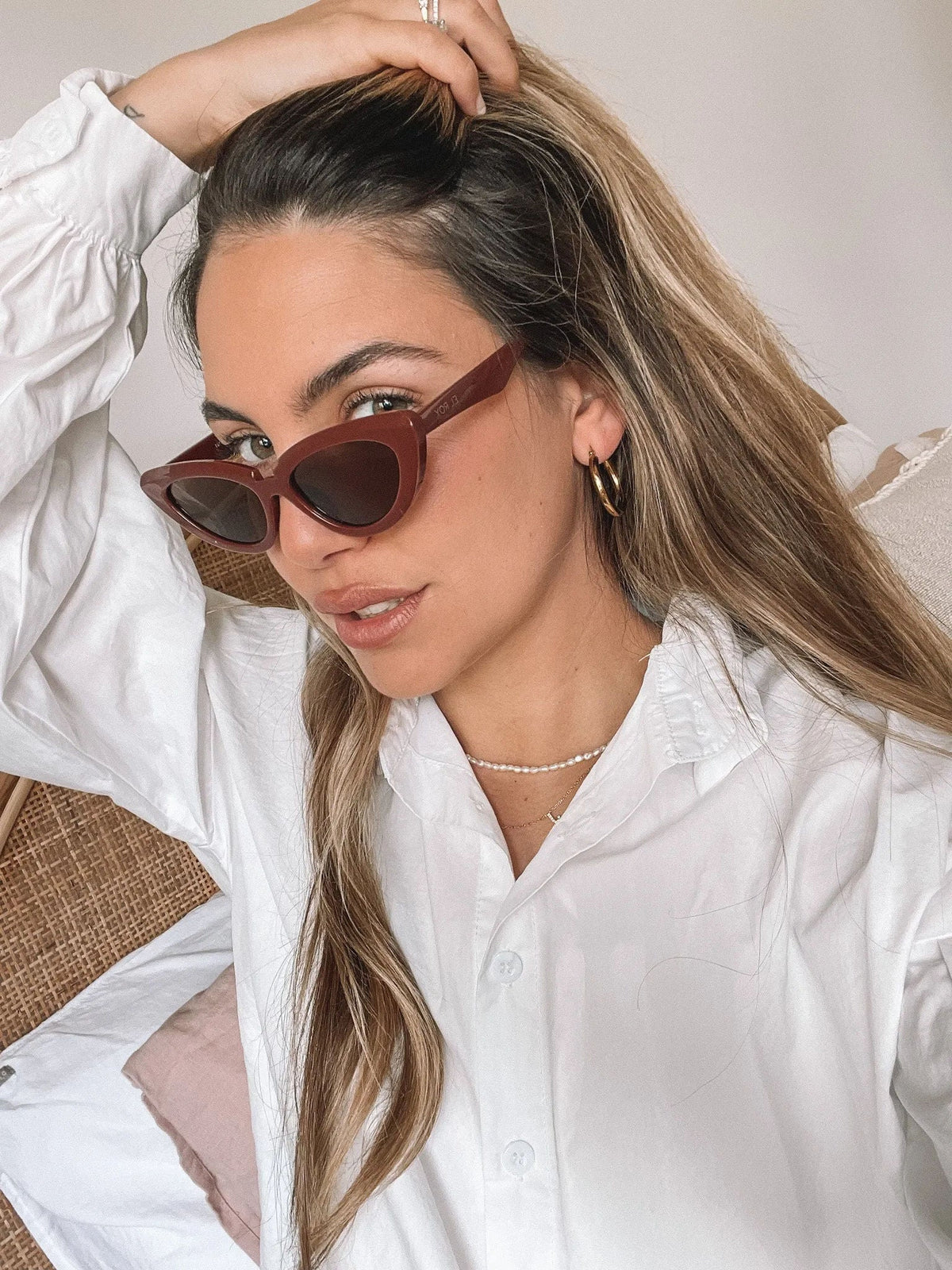 Finlay Maroon Sunglasses | Women's Coloured Frame Sunglasses