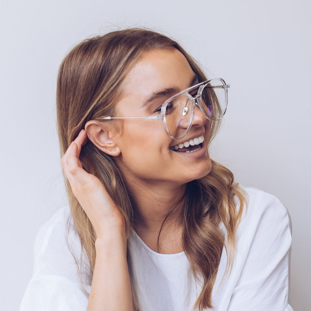Fenton Clear Sunglasses | Women's Clear Frame Sunglasses