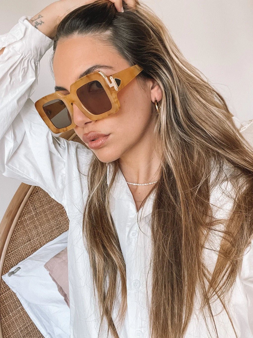 Spring Tan Sunglasses | Women's Neutral Frame Sunglasses