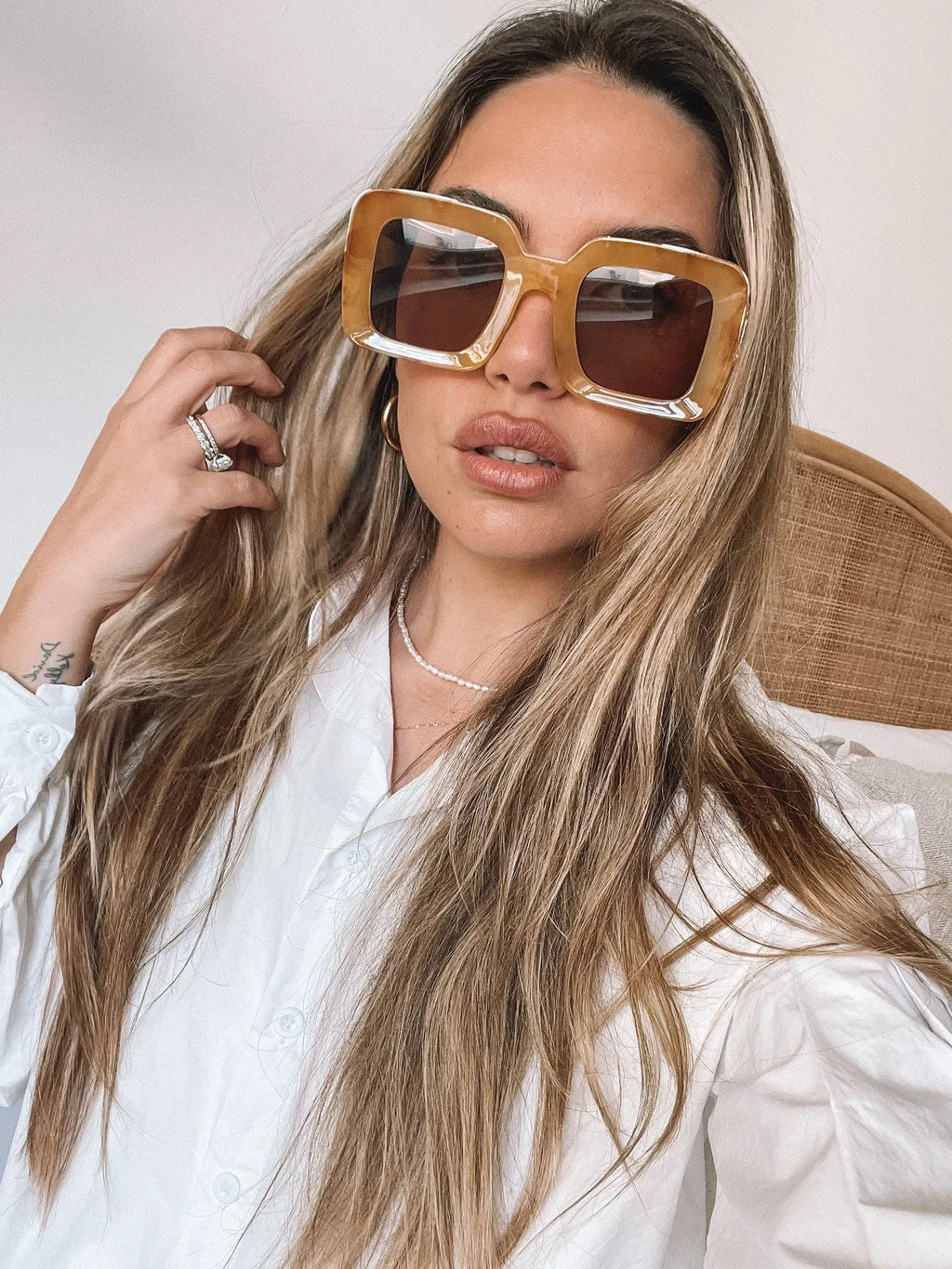 Spring Tan Sunglasses | Women's Neutral Frame Sunglasses