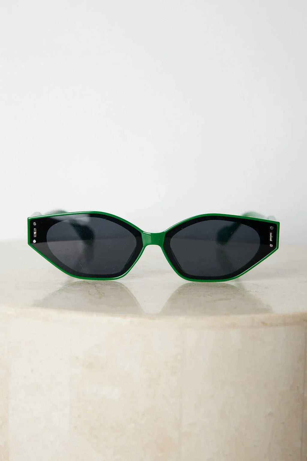 Arrow Green Sunglasses | Women's Geometric Sunglasses