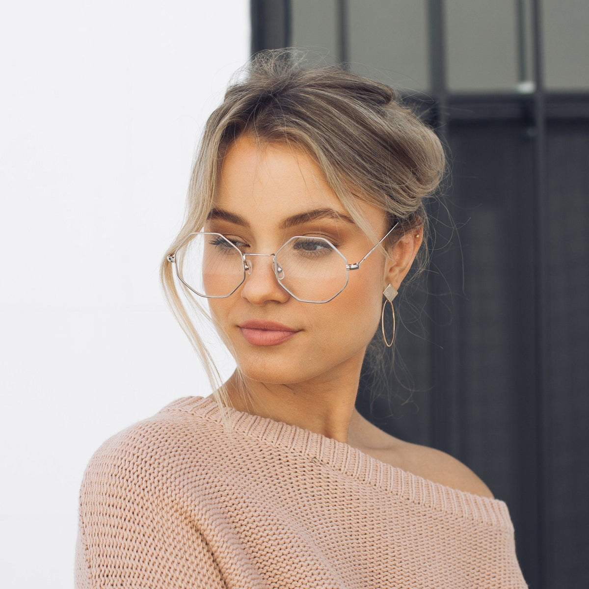 Harmony Clear Sunglasses | Women's Silver Frame Sunglasses