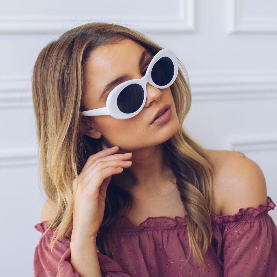 Lake Como White Sunglasses | Women's White Frame Sunglasses